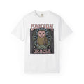 Barn Owl Boho Chic Fauna Gift Hand Drawn Owl Bohemian Fan Illustrated Colorful Blossom T-Shirt