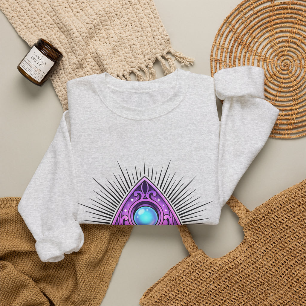 Magic Planchette Sweatshirt Boho Chic Zodiac Gift Women Mystical Sweatshirt Ouija Board Sweatshirt Bohemian Fan Spiritual Sweatshirt Astrology Graphic Trippy