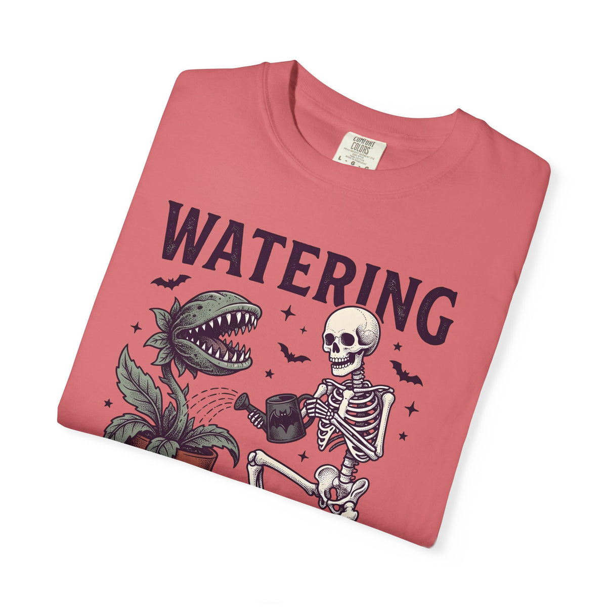 Skeleton Plant Halloween Spooky Gift Vintage Bone Plant T-Shirt