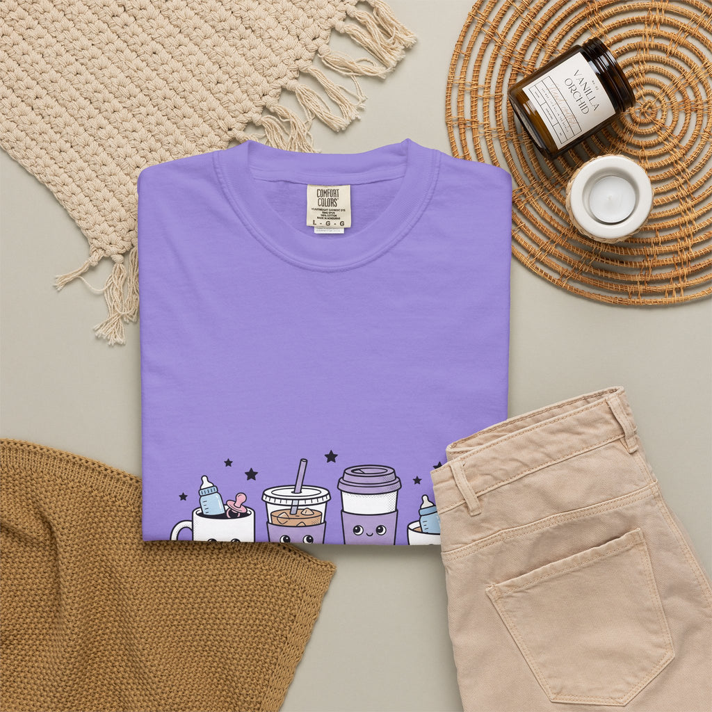 Adorable Coffee T-Shirt T-Shirt Nurse Espresso Gift Women Chibi T-Shirt Coffee Cup T-Shirt Healthcare Enthusiast Cartoon T-Shirt Coffee Graphic Sketch