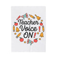 School Supplies Teacher Learning Gift Hand Drawn Stationery Educator Enthusiast Blanket