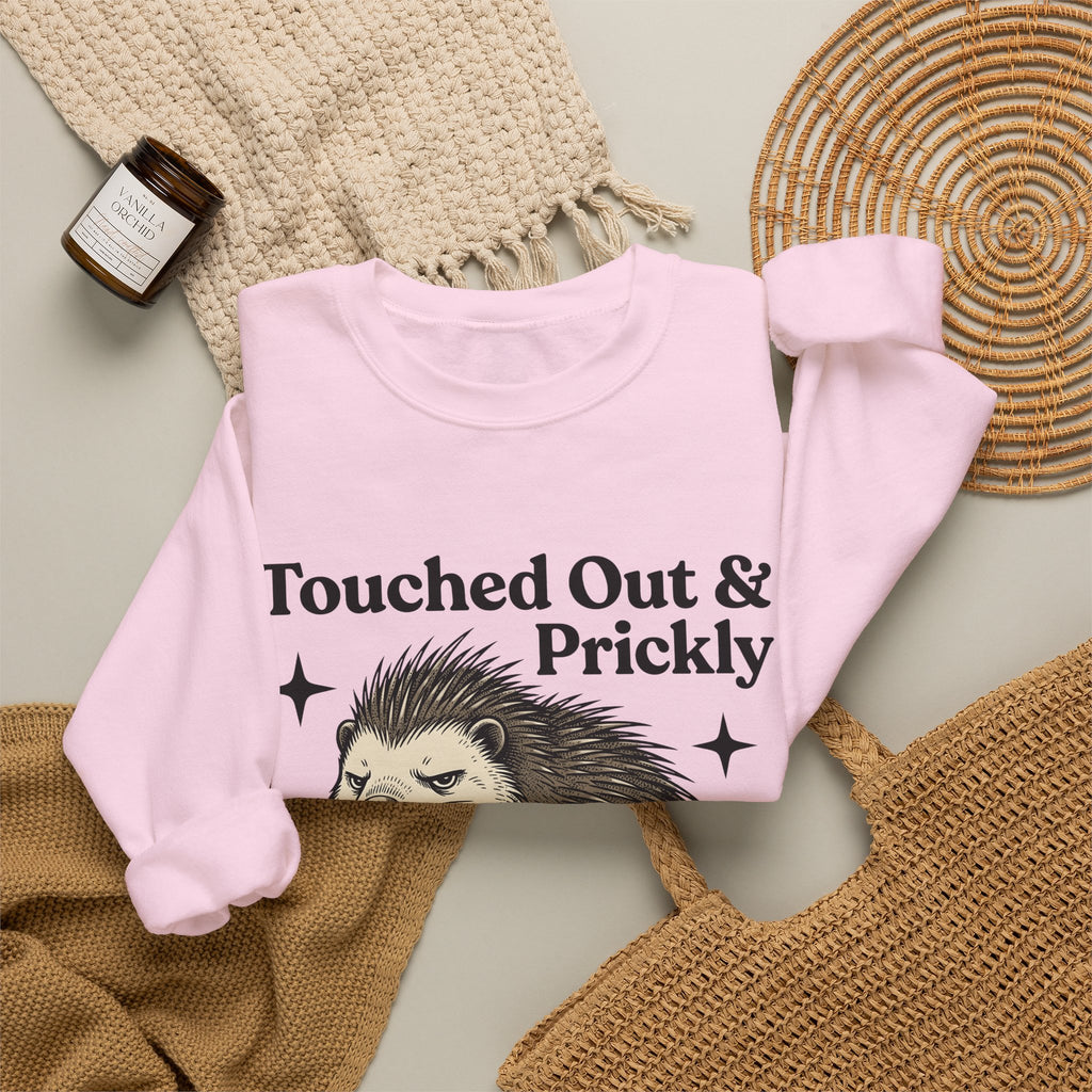 Grumpy Porcupine Sweatshirt Moms Humor Gift Women Hand Drawn Sweatshirt Quillpig Sweatshirt Motherhood Fan Illustrated Graphic Sweatshirt Vintage Stars Sweatshirt