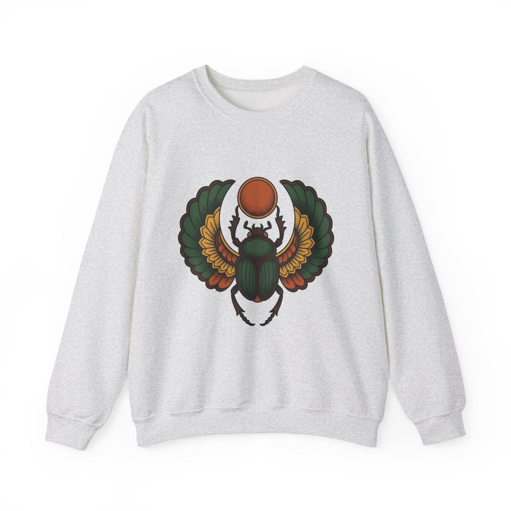 Beetle Bug Sweatshirt Boho Chic Chakra Gift Women Minimalist Sweatshirt Scarab Sweatshirt Bohemian Enthusiast Simple Sweatshirt Energy Graphic Hand Drawn Sun