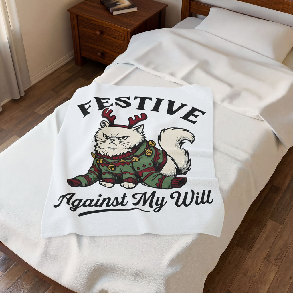 Grumpy Cat Blanket Christmas Pets Gift Women Cartoon Blanket Grumpyt Cat Blanket Xmas Fan Feline Graphic Blanket Vintage Antlers Blanket