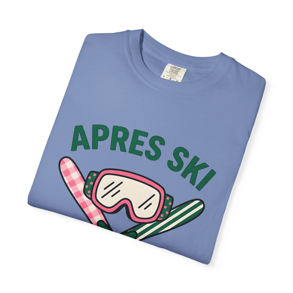Ski Goggles T-Shirt Skiing Winter Gift Women Cartoon T-Shirt Snow Goggles T-Shirt Snowboarder Enthusiast Comic T-Shirt Frost Graphic Retro Crossed