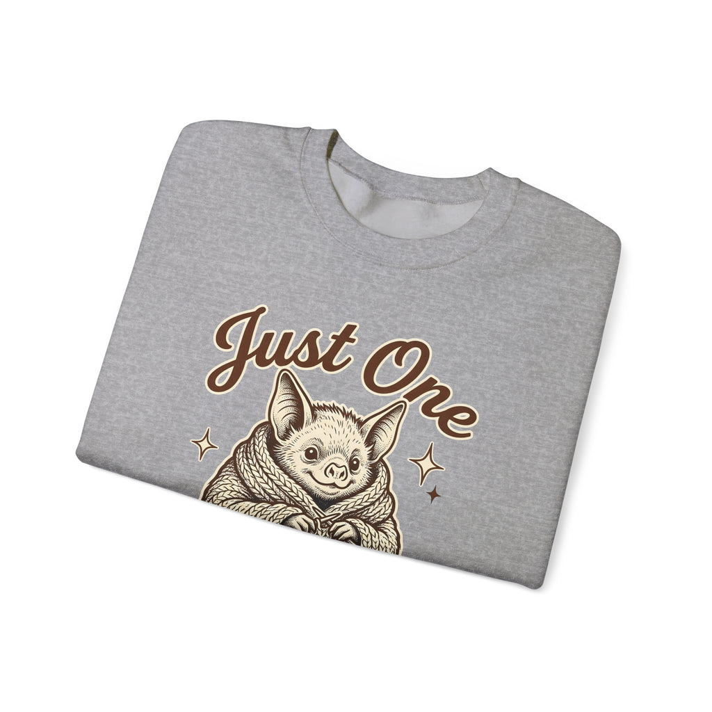 Bat Needlework Sweatshirt Cute Crafts Gift Women Vintage Sweatshirt Embroidery Sweatshirt Adorable Fan Retro Sweatshirt Crafting Graphic Doodle Wool Ball