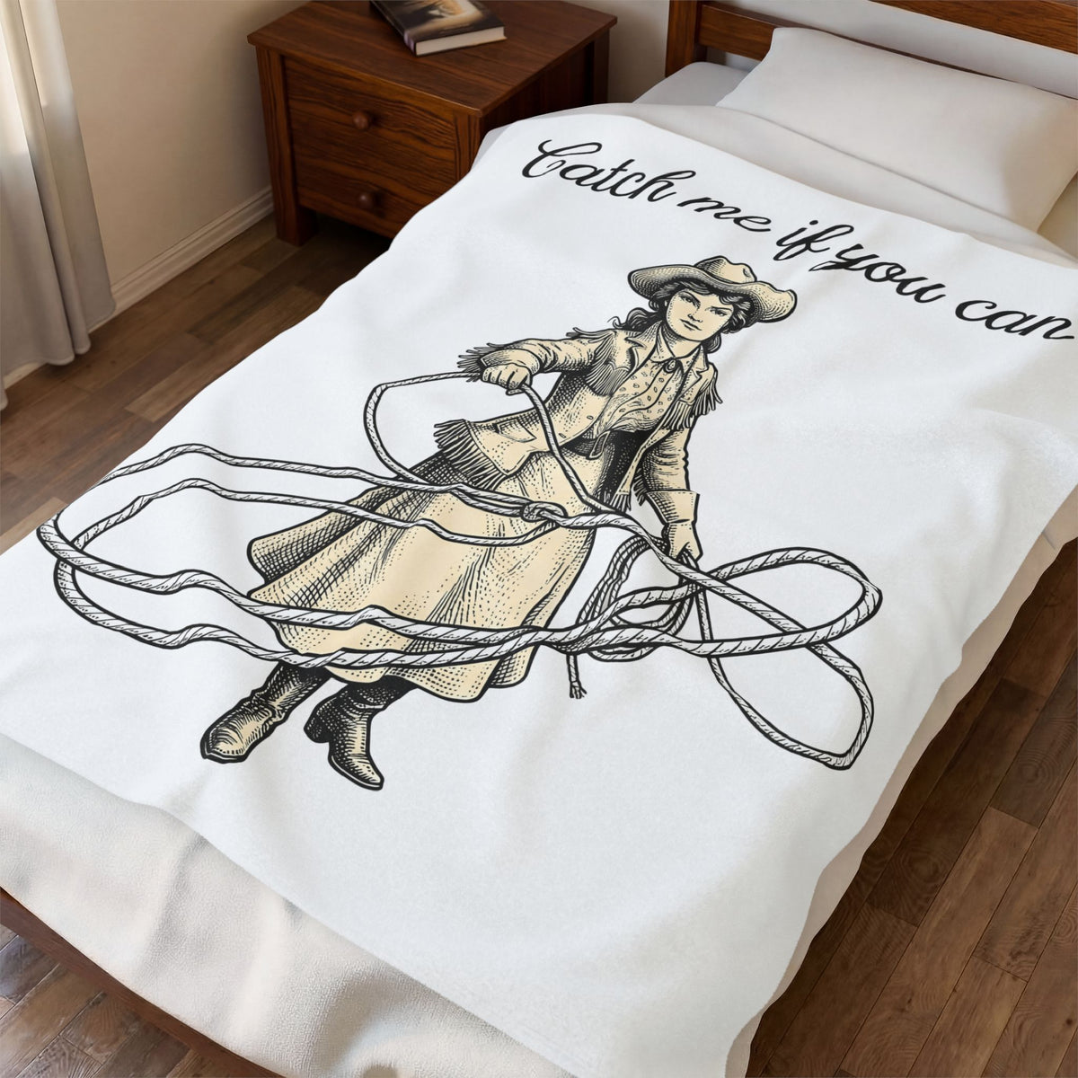 Cowgirl Noose Cowgirl Equestrian Gift Antique Lasso Cowgirl Fan Vintage Horse Rider Pen And Blanket