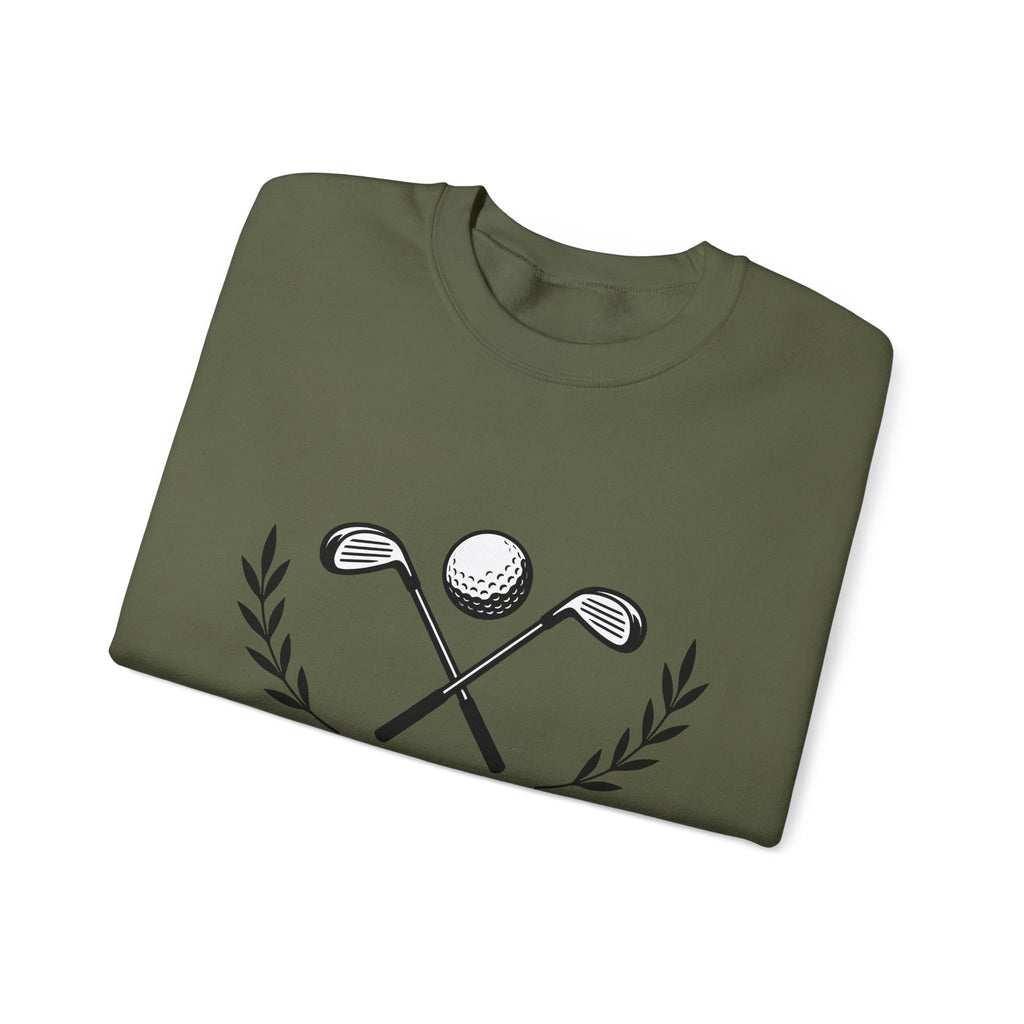 Golf Clubs Golf Camping Gift Simple Golfing Golfer Enthusiast Minimalist Outdoor Retro Golf Ball Sweatshirt