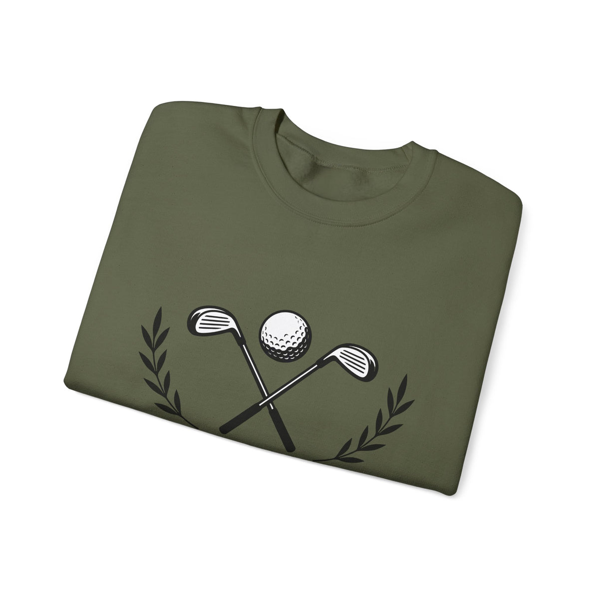 Golf Clubs Golf Camping Gift Simple Golfing Golfer Enthusiast Minimalist Outdoor Retro Golf Ball Sweatshirt
