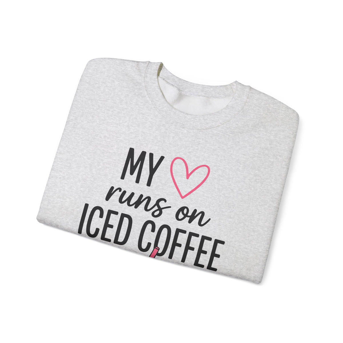 Cold Coffee Cup Sweatshirt Moms Espresso Gift Women Adorable Sweatshirt Coffee Sweatshirt Sweatshirt Mother Fan Coffee Sweatshirt Caffè Graphic Simple Love Symbol