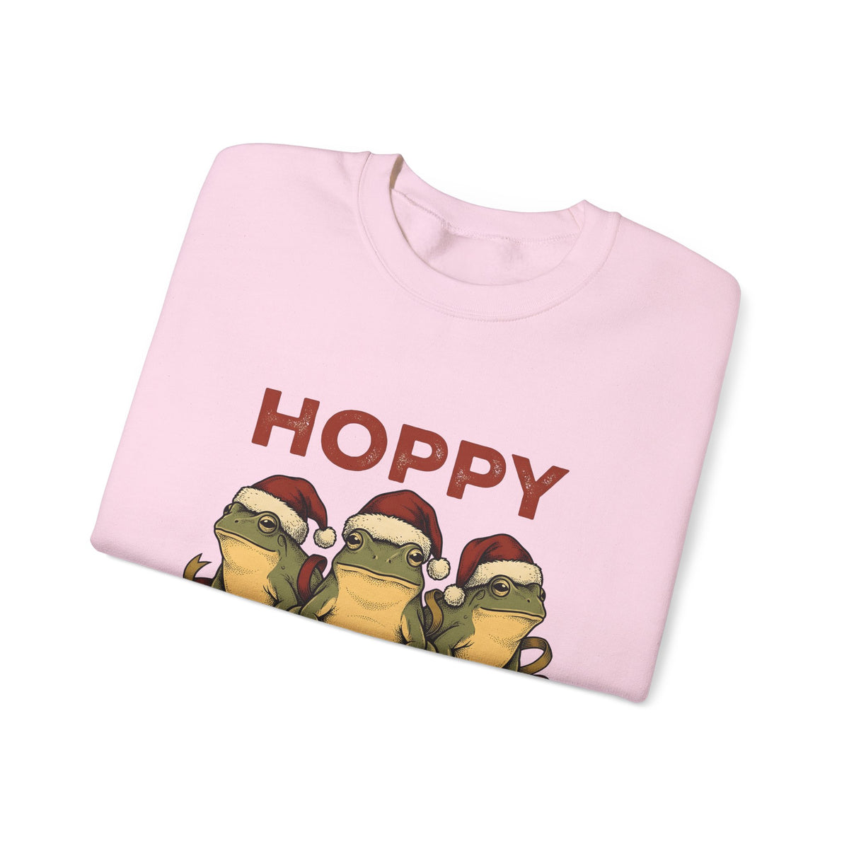 Frog Holiday Hats Christmas Wildlife Gift Cartoon Toad Xmas Fan Toad Animal Line Sash Sweatshirt
