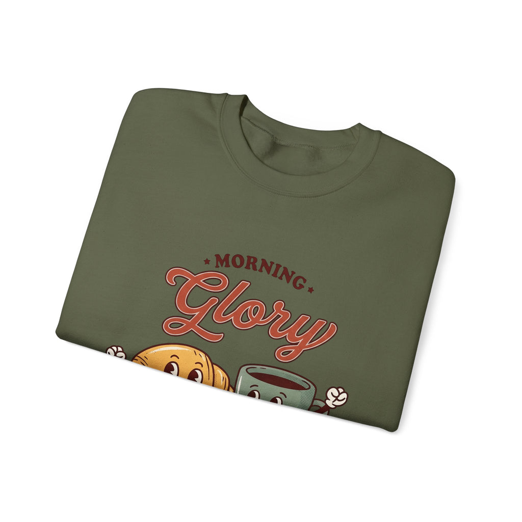 Croissant Espresso Cup Sweatshirt Coffee Morning Meal Gift Women Illustration Sweatshirt Coffee Sweatshirt Sweatshirt Coffee Fan Coffee Art Sweatshirt Breakfast