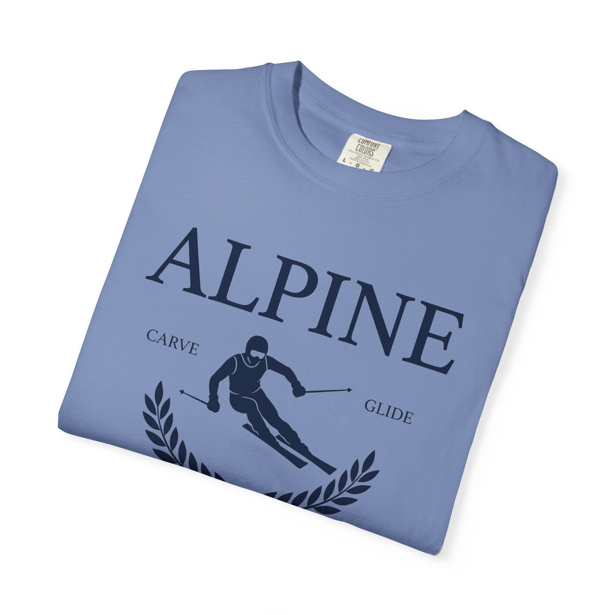 Ski Vector T-Shirt Skiing Frost Gift Women Line Art T-Shirt Ski Graphic T-Shirt Snowboarder Enthusiast Illustration T-Shirt Frosty Graphic Basic