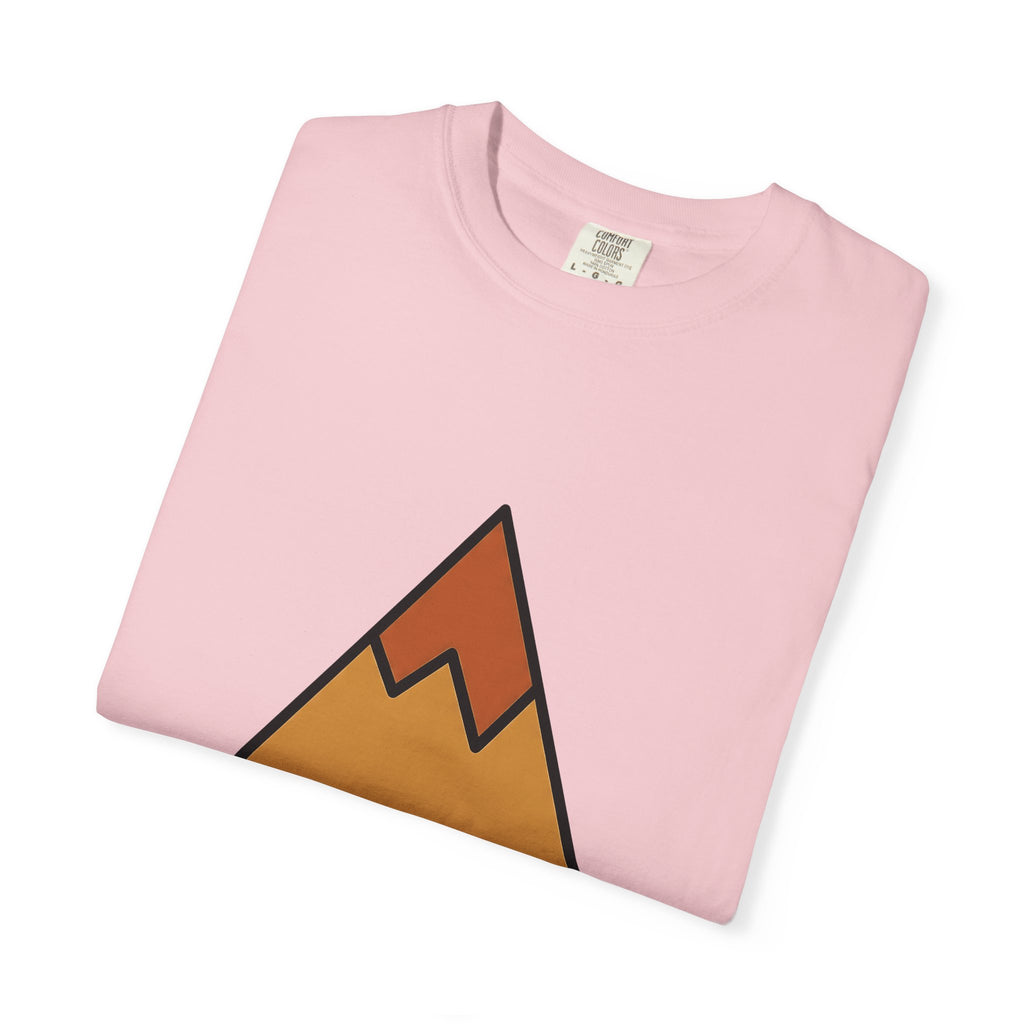 Mountain Nature Outdoors Gift Minimalist Peak Wilderness Enthusiast Simple Adventure T-Shirt