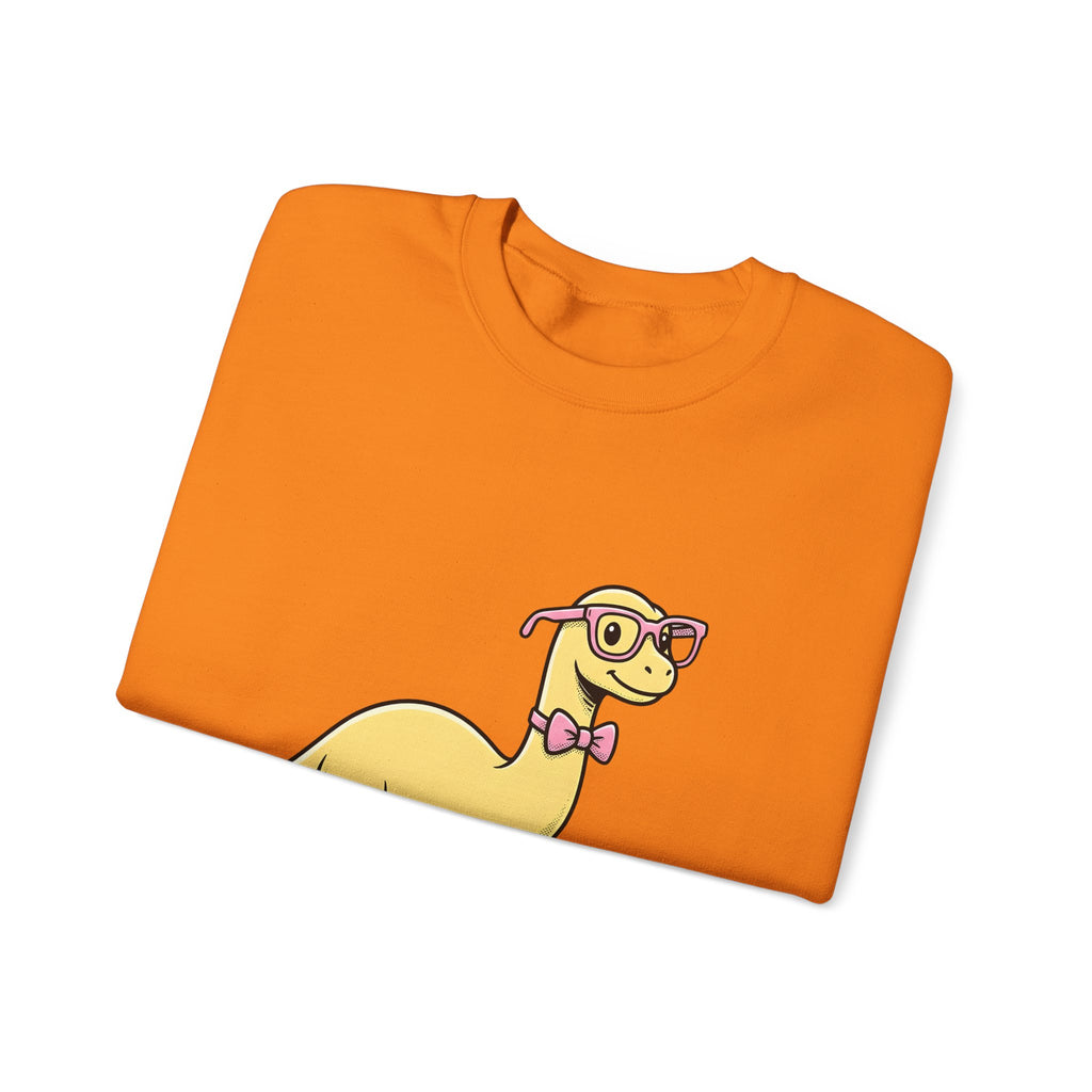 Dinosaur Eyeglasses Sweatshirt Teachers Education Gift Women Animated Sweatshirt Specs Sweatshirt Educator Enthusiast Cartoon Sweatshirt Learning Graphic