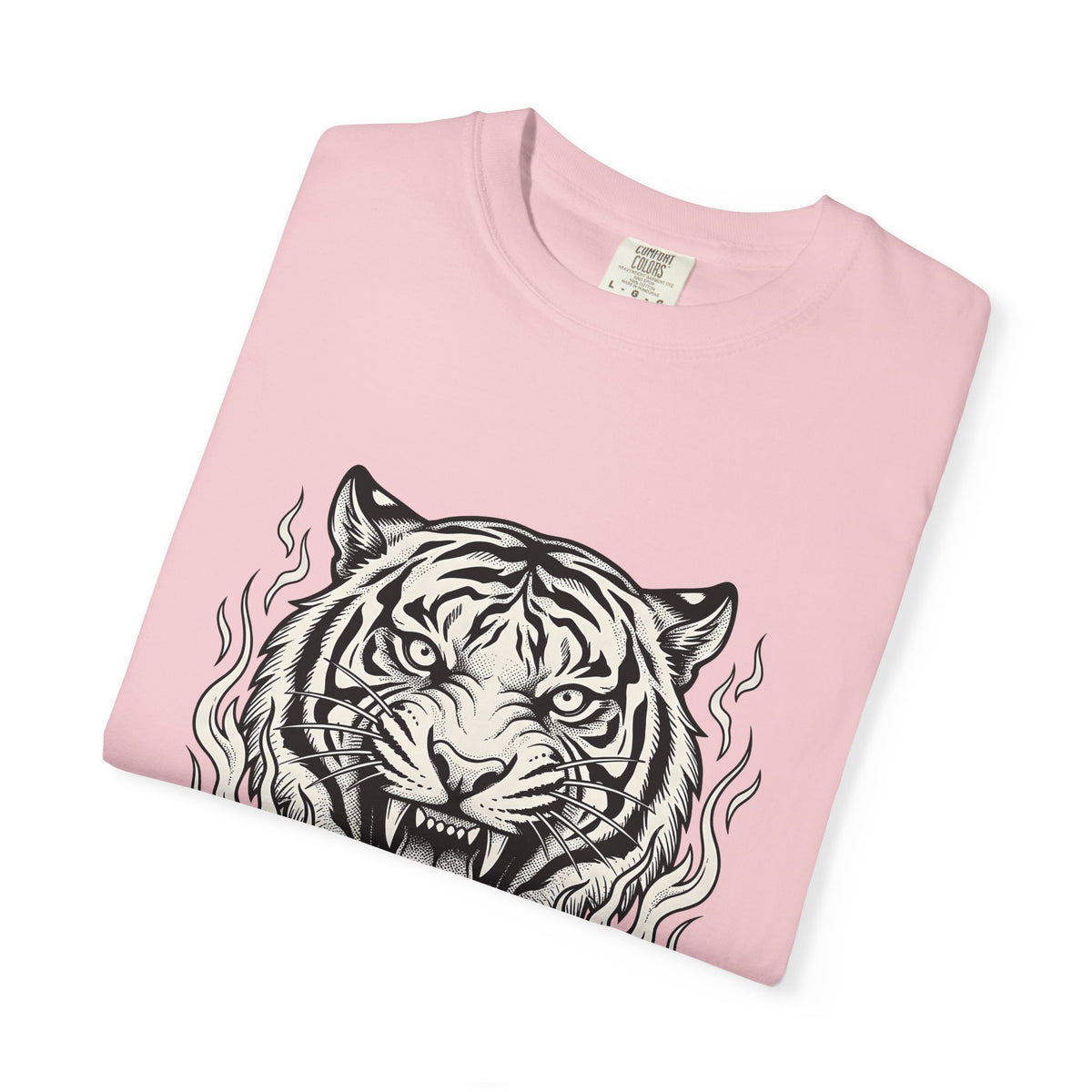 Tiger Face T-Shirt Tiger Wildlife Gift Women Tribal T-Shirt Tiger T-Shirt Tiger Fan Big Cat Graphic Retro Fire T-Shirt
