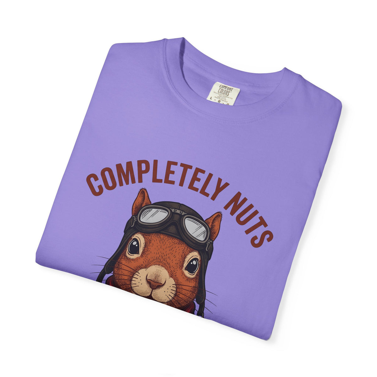 Squirrel Aviator T-Shirt Funny Wildlife Gift Women Comic T-Shirt Chipmunk T-Shirt Humor Fan Cartoon T-Shirt Animal Graphic Retro Pilot Goggles