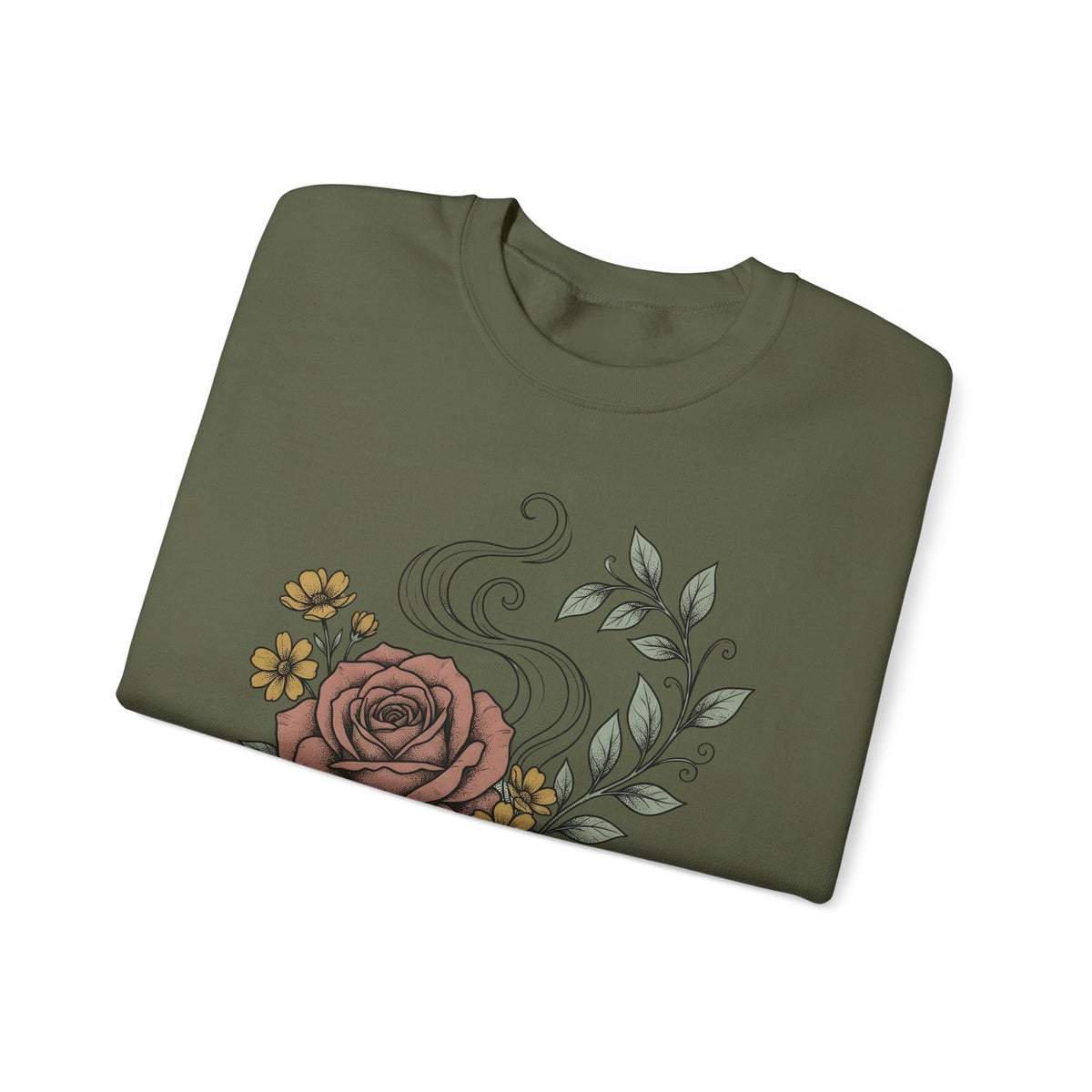 Floral Teacup Sweatshirt Moms Tea Gift Women Botanical Sweatshirt Teacup Sweatshirt Mother Fan Herbaceous Sweatshirt Tea Graphic Vintage Rose Sweatshirt