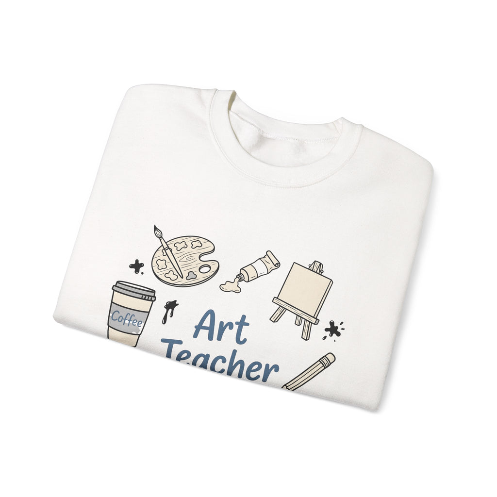 Painting Supplies Sweatshirt Teacher Study Gift Women Line Art Sweatshirt Art Materials Sweatshirt Educator Enthusiast Illustration Design Graphic Studying