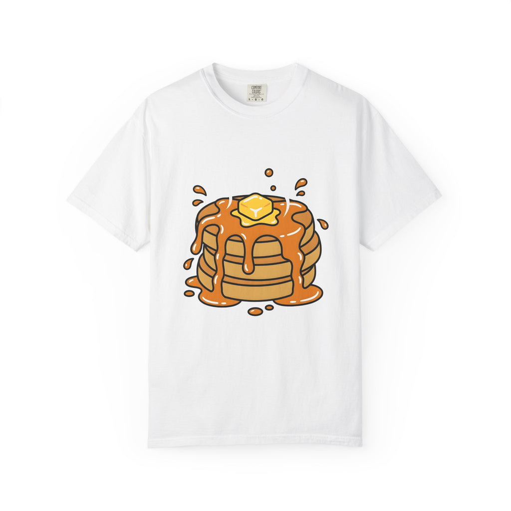 Pancake Stack Desserts Breakfast Gift Cartoon Pancakes Sweets Fan Cartoony Morning Bold Syrup T-Shirt