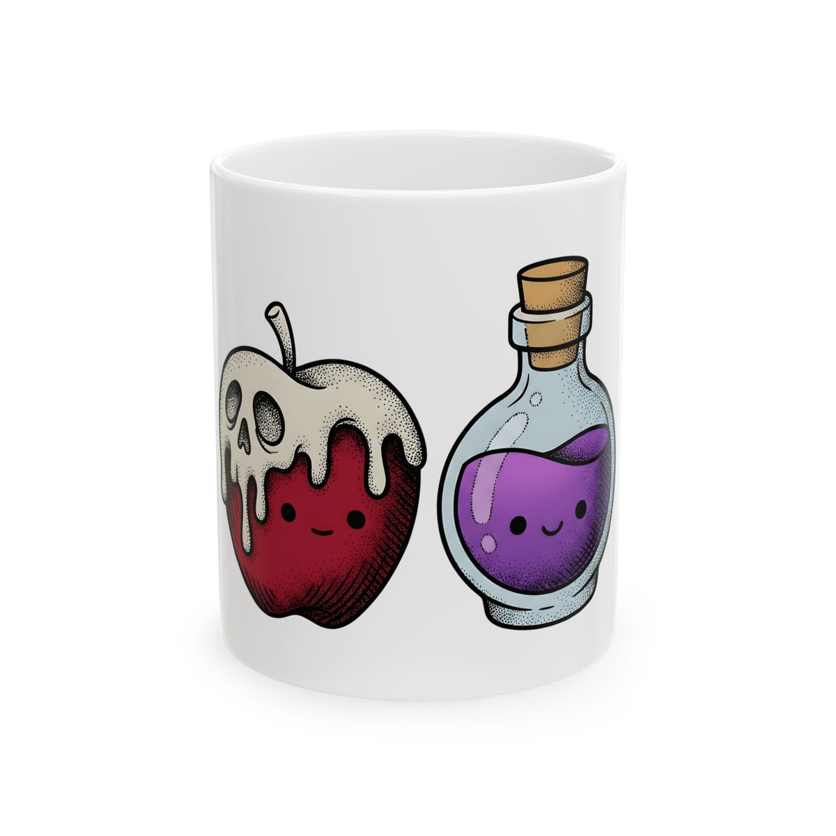 Deadly Fruit Elixir Mug Halloween Halloween Gift Women Cartoon Mug Poison Drink Mug Halloween Fan Comic Mug Spooky Graphic Hand