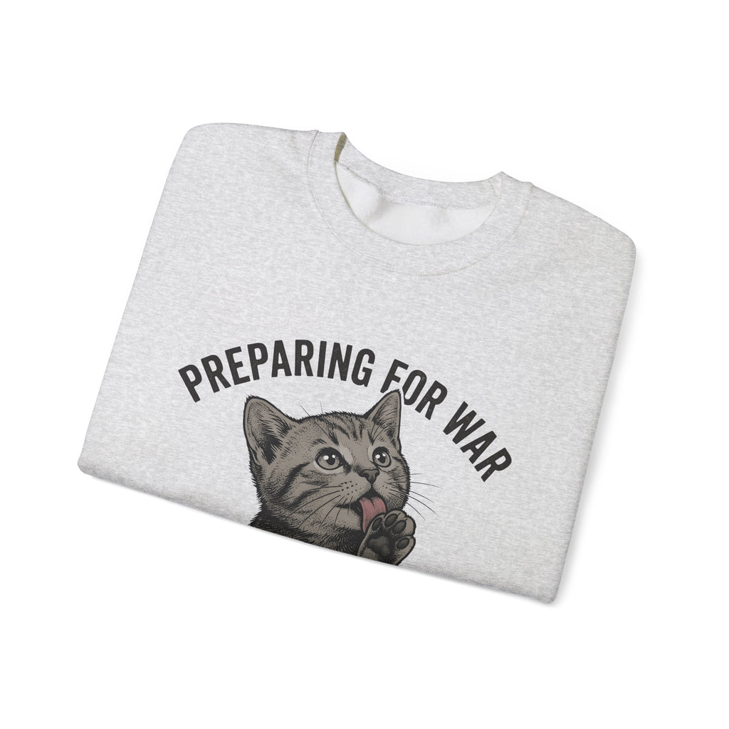 Striped Cat Cat Jokes Gift Sketch Tabby Cat Feline Fan Drawing Retro Claw Sweatshirt