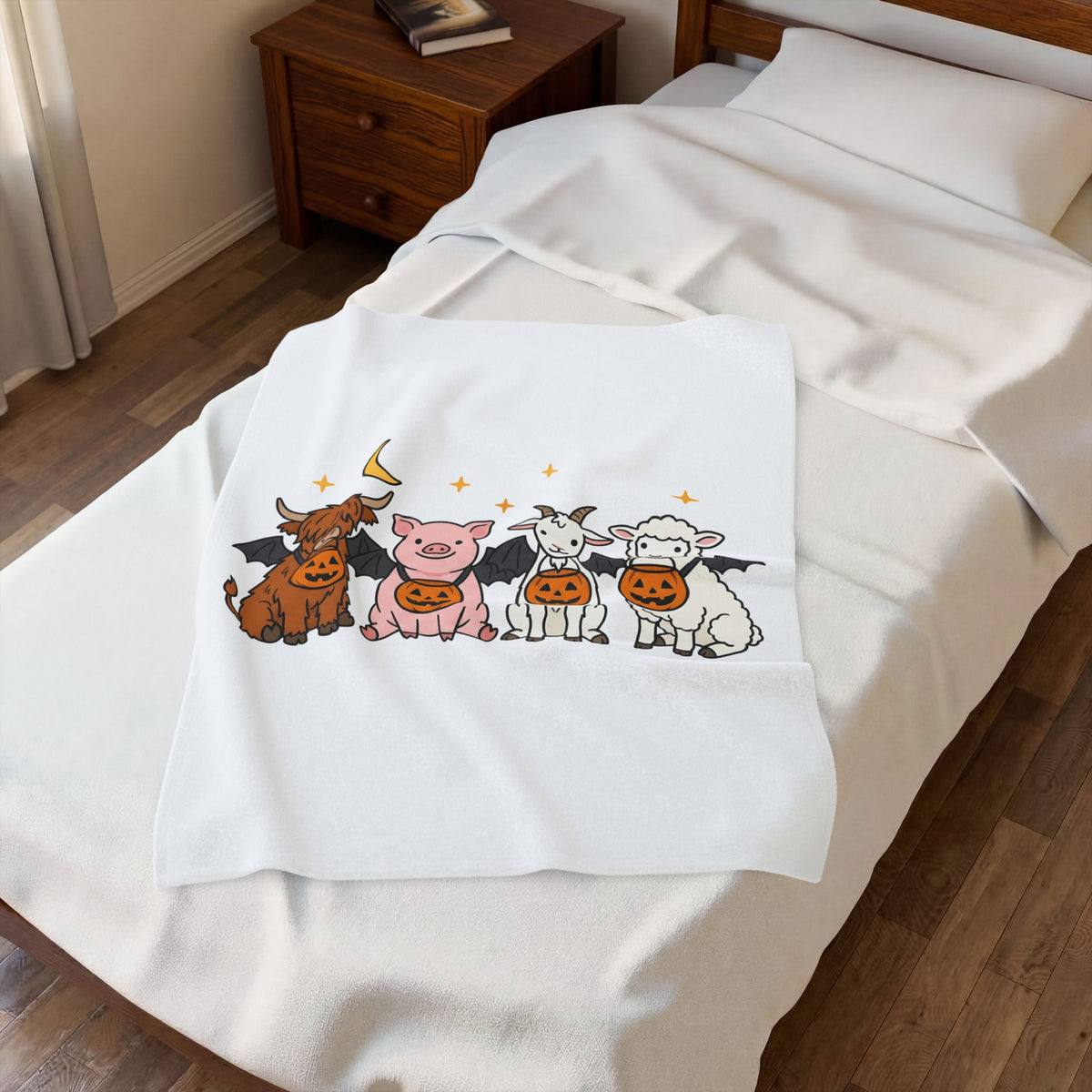 Country Animals Blanket Halloween Pets Gift Women Darling Blanket Farm Animals Blanket Halloween Fan Cute Blanket Pet Graphic Funny Halloween