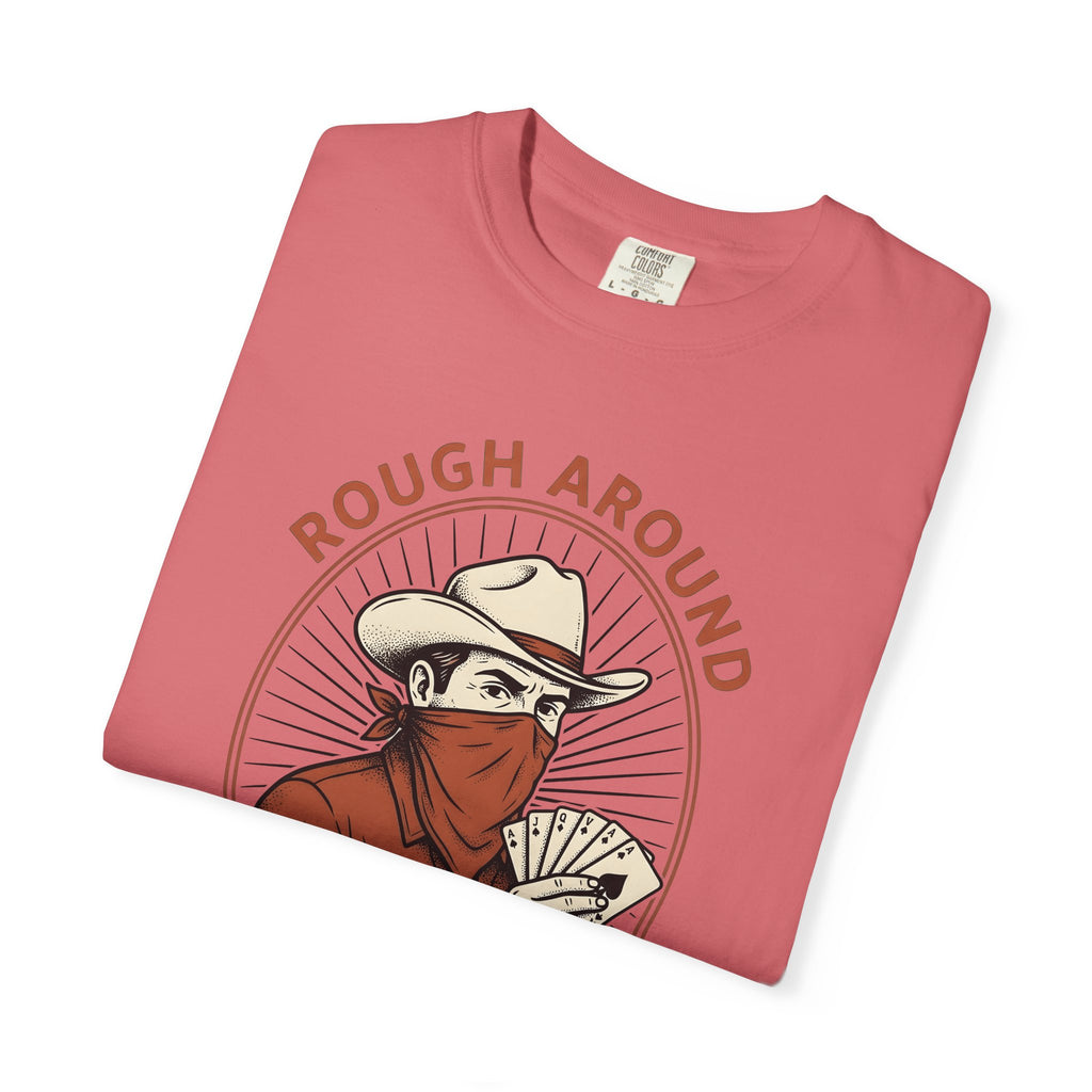 Outlaw Cowboy T-Shirt Western Jokes Gift Women Rustic T-Shirt Cowboy T-Shirt Rodeo Fan Country T-Shirt Humor Graphic Classic Poker Cards T-Shirt