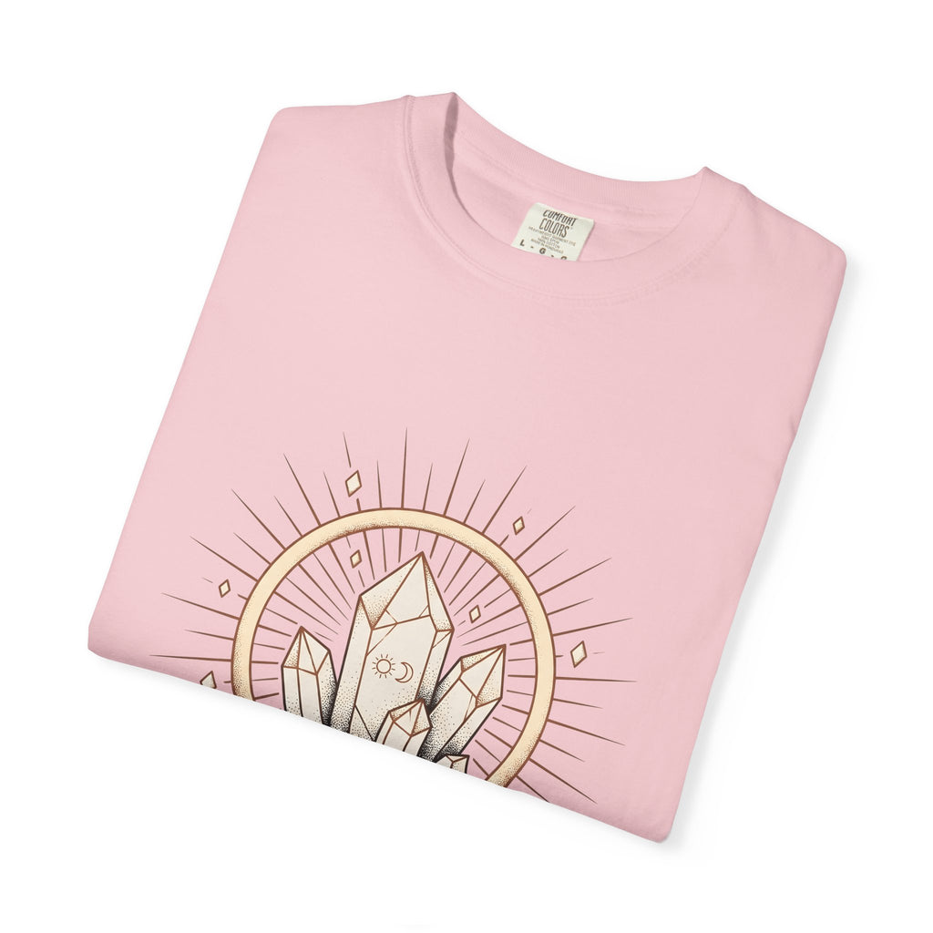 Quartz Cluster T-Shirt Boho Chic Mystic Gift Women Bohemian T-Shirt Crystal Cluster T-Shirt Boho Fan Hippie T-Shirt Spiritual Graphic Shabby Chic