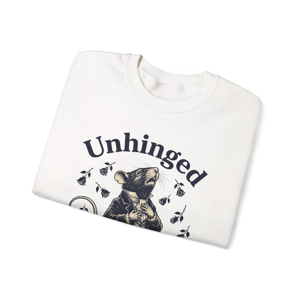 Dressed Mouse Sweatshirt Funny Pet Gift Women Retro Sweatshirt Mouse Sweatshirt Humor Fan Vintage Sweatshirt Animal Graphic Sketch Flower Sweatshirt