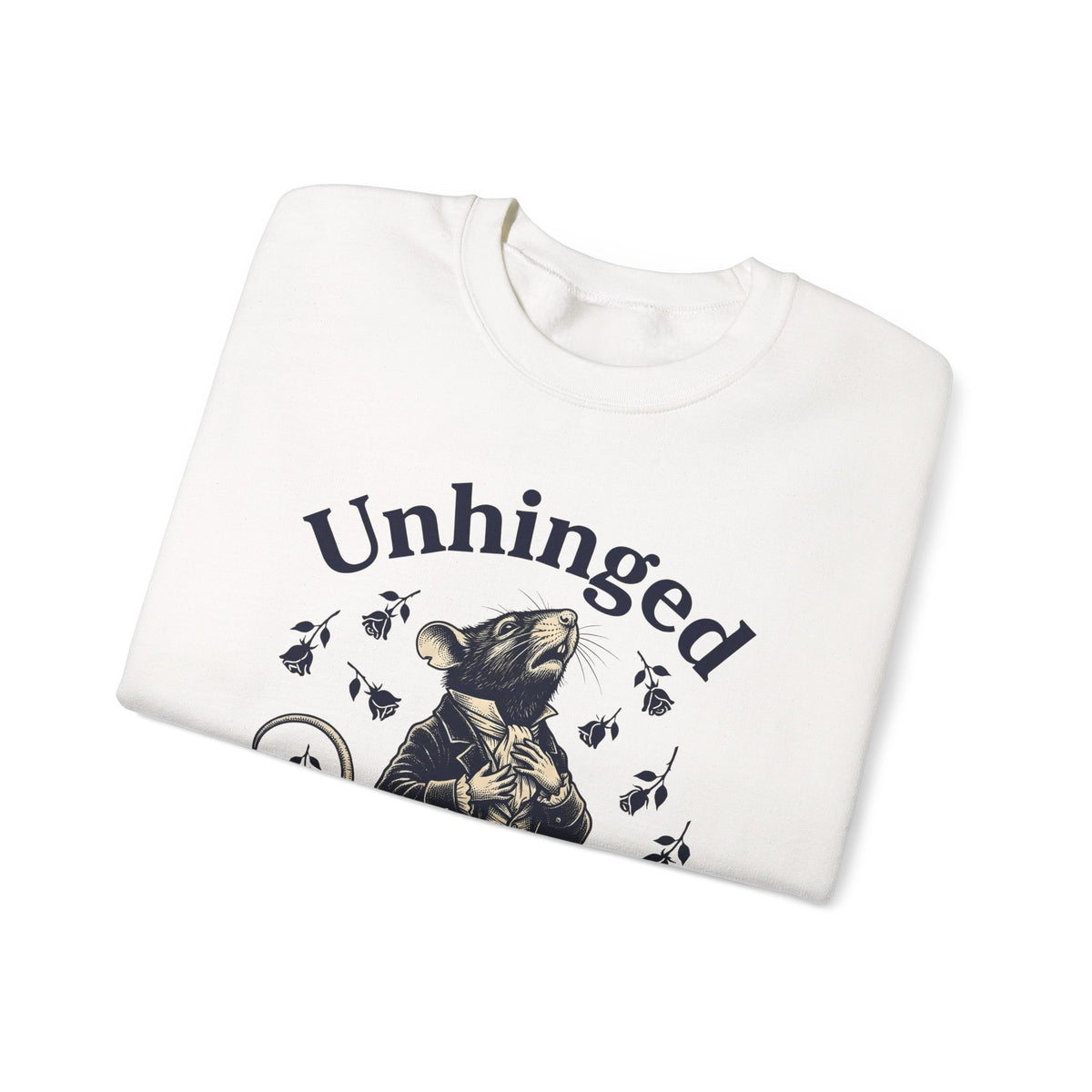 Dressed Mouse Sweatshirt Funny Pet Gift Women Retro Sweatshirt Mouse Sweatshirt Humor Fan Vintage Sweatshirt Animal Graphic Sketch Flower Sweatshirt