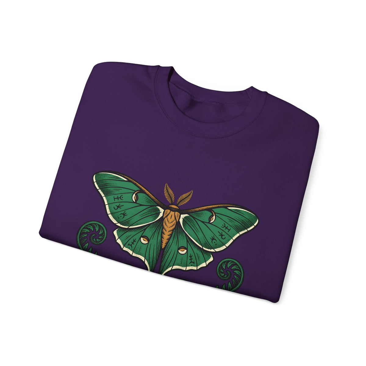 Luna Bug Sweatshirt Boho Chic Environment Gift Women Antique Sweatshirt Firefly Sweatshirt Bohemian Fan Vintage Sweatshirt Eco Graphic Line Art Greenery Sweatshirt
