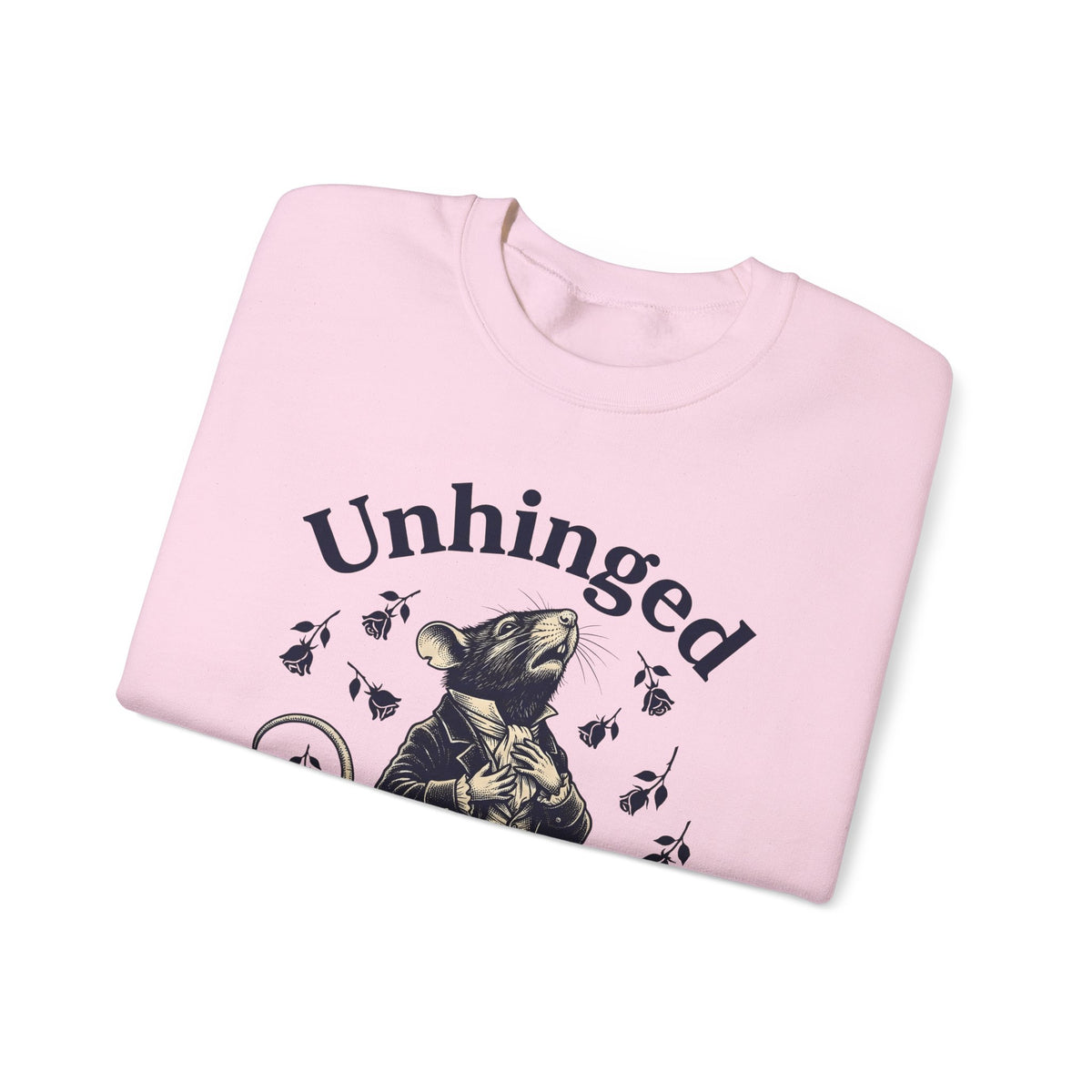 Dressed Mouse Sweatshirt Funny Pet Gift Women Retro Sweatshirt Mouse Sweatshirt Humor Fan Vintage Sweatshirt Animal Graphic Sketch Flower Sweatshirt
