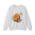 Tangerine Segment Sweatshirt Boho Chic Gardening Gift Women Modern Sweatshirt Mandarin Sweatshirt Bohemian Fan Contemporary Sweatshirt Gardener Graphic Classic