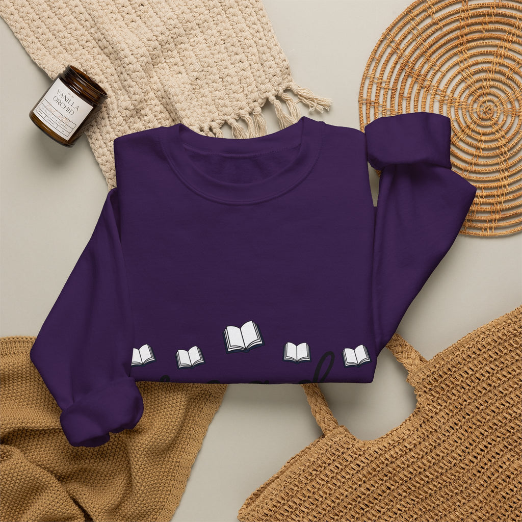 Open Book Graphic Sweatshirt Teachers Reading Gift Women Modern Sweatshirt Book Sweatshirt Educator Enthusiast Contemporary Sweatshirt Literacy Graphic