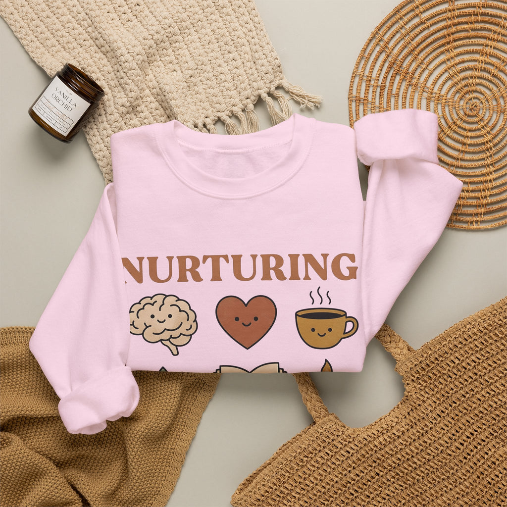 Self Love Symbols Sweatshirt Nurses Health Gift Women Sketch Sweatshirt Affirmation Sweatshirt Nurse Practitioner Enthusiast Drawing Sweatshirt Wellness