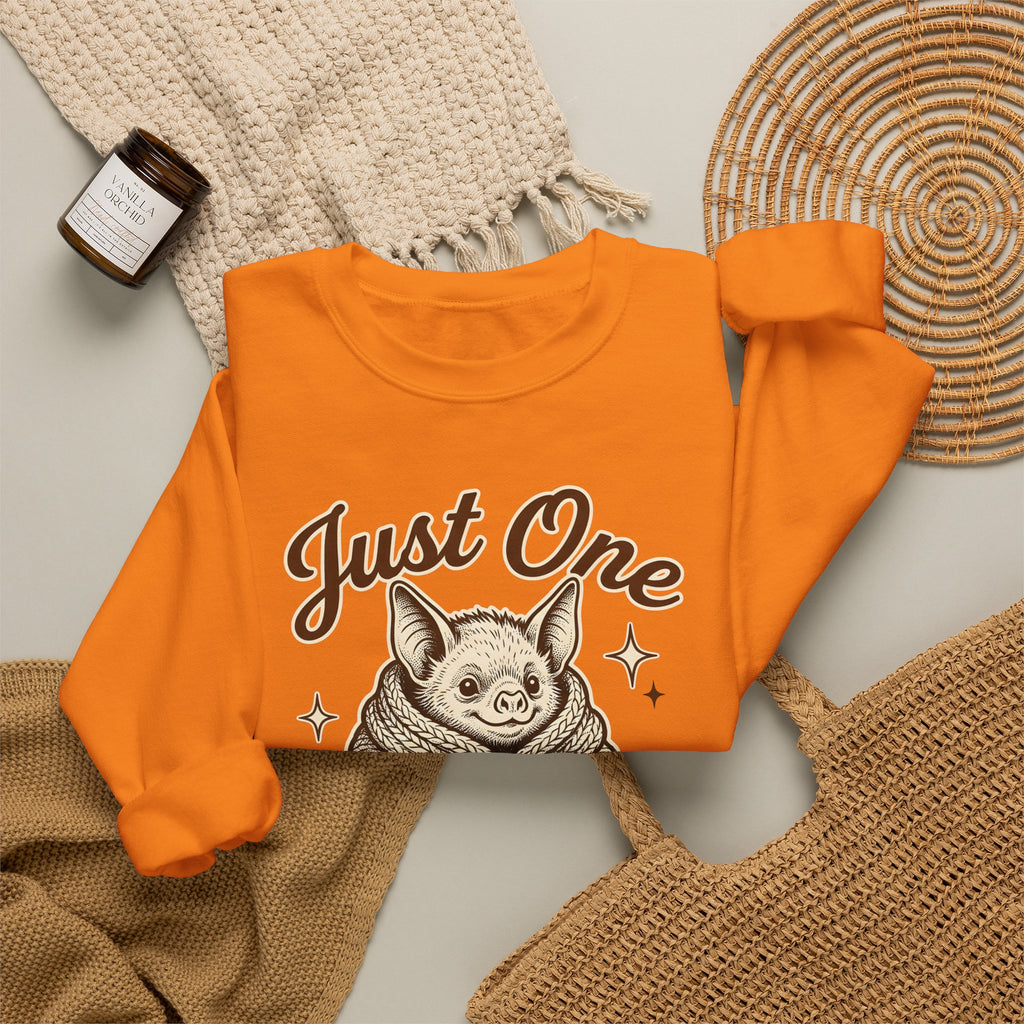 Bat Needlework Sweatshirt Cute Crafts Gift Women Vintage Sweatshirt Embroidery Sweatshirt Adorable Fan Retro Sweatshirt Crafting Graphic Doodle Wool Ball