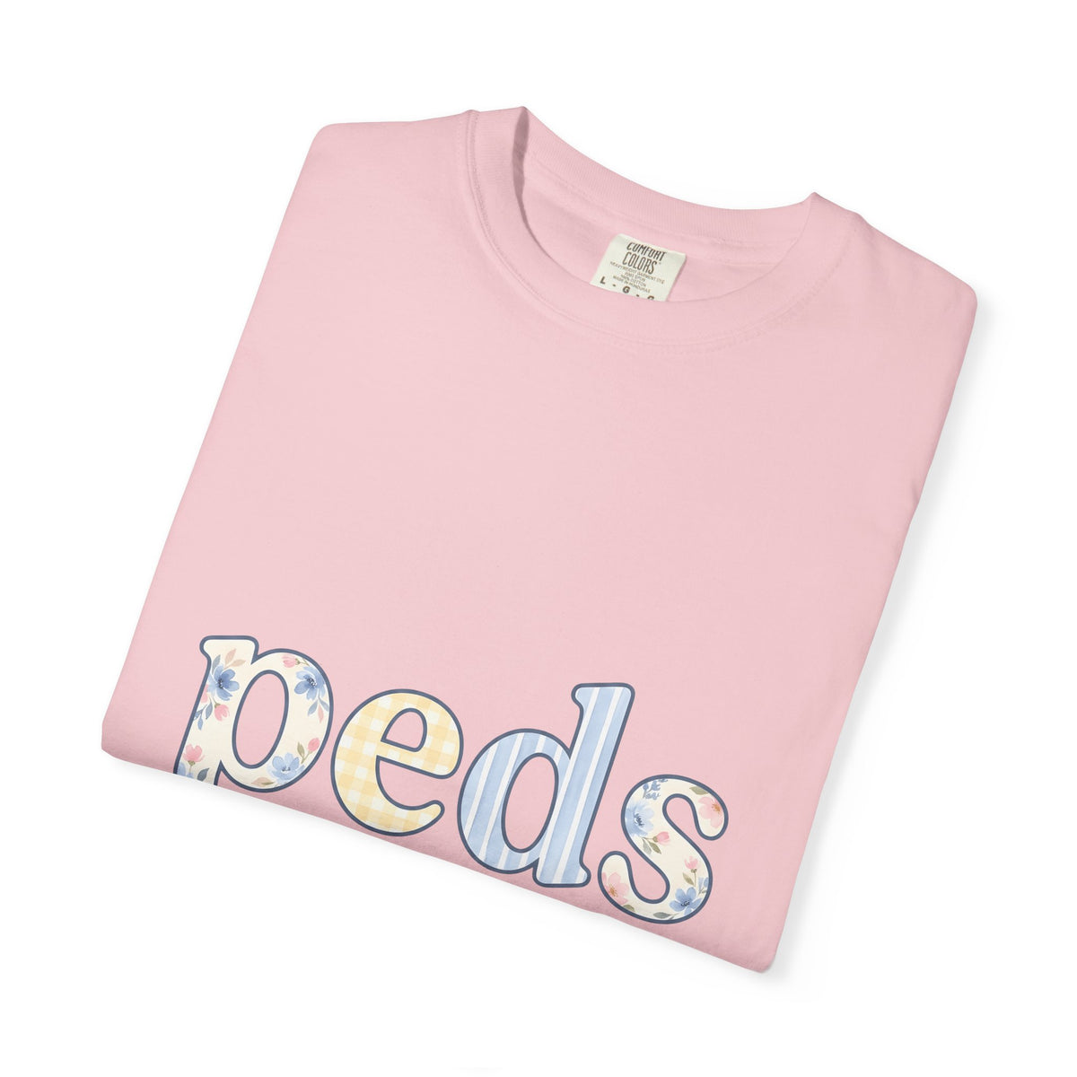 Floral Monogram T-Shirt Nurses Hospital Gift Women Pale Colors T-Shirt Initial T-Shirt Nurse Enthusiast Pastel T-Shirt Medical Graphic Old School
