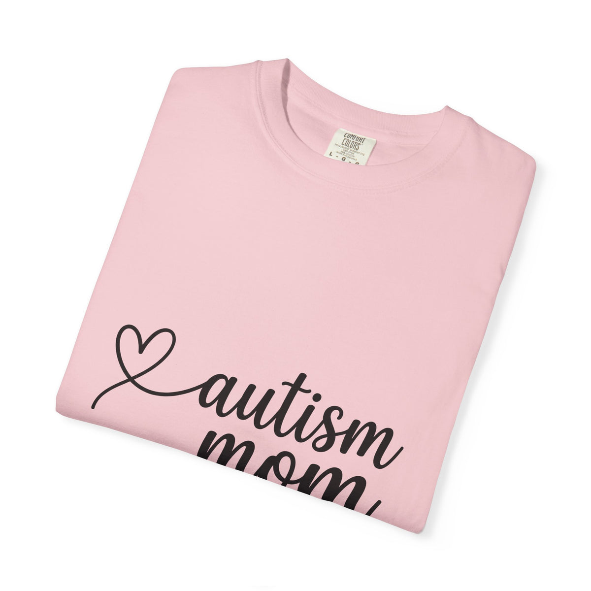 Heart Lettering T-Shirt Mom Relatives Gift Women Brush Lettering T-Shirt Heart Typography T-Shirt Motherhood Enthusiast Calligraphy T-Shirt Family