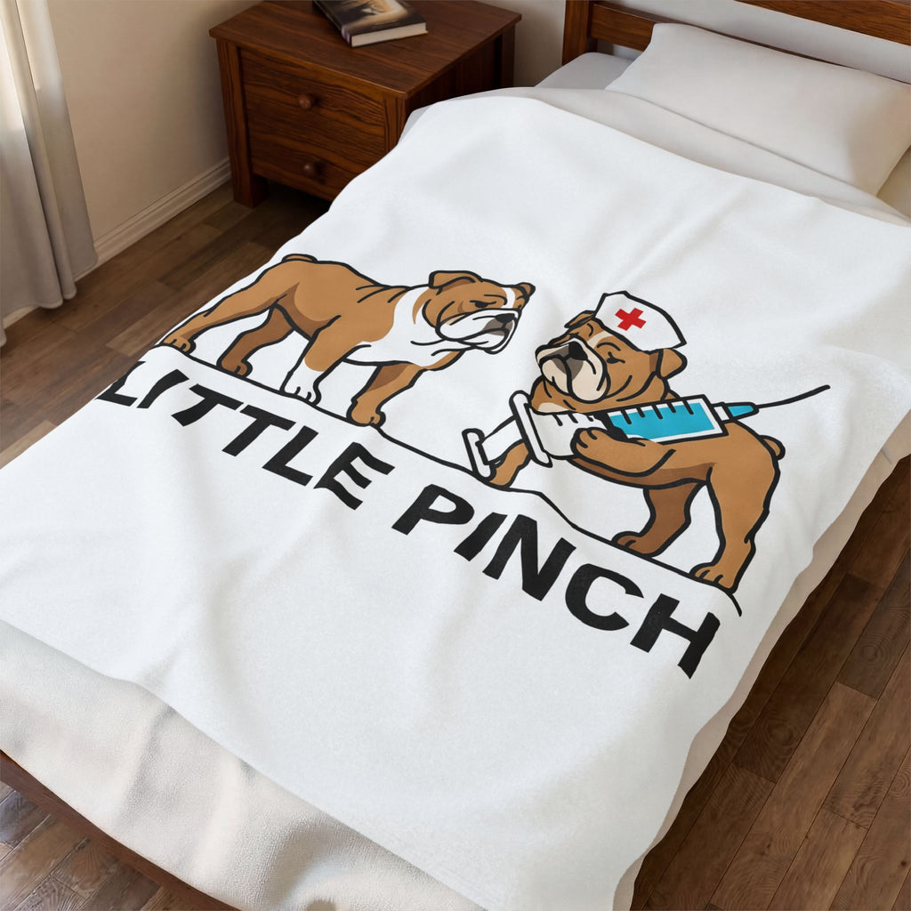 Bulldog Nurse Blanket Nurses Animal Gift Women Graphic Blanket Bulldog Blanket Nurse Enthusiast Bulldog Graphic Blanket Creature Illustration