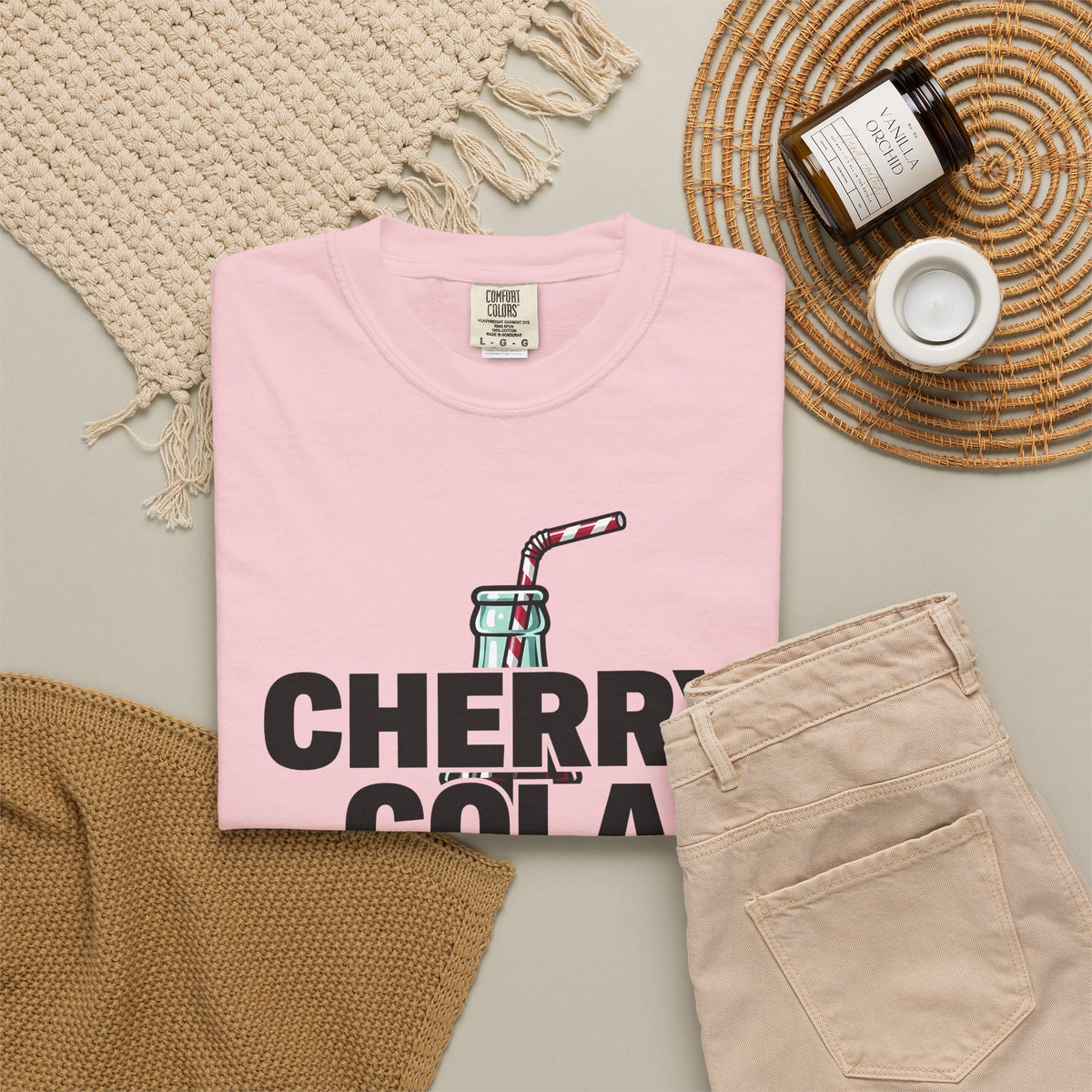 Soda Bottle T-Shirt Drinks Vintage Gift Women Bold T-Shirt Bottle T-Shirt Beverage Fan Graphic Design Retro Striped Straw T-Shirt