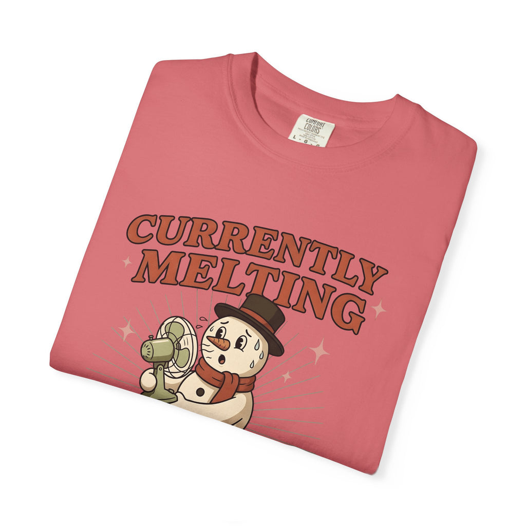 Snowman Fan T-Shirt Christmas Humor Gift Women Cartoon T-Shirt Frosty T-Shirt Xmas Fan Toon T-Shirt Funny Graphic Vintage Hat T-Shirt