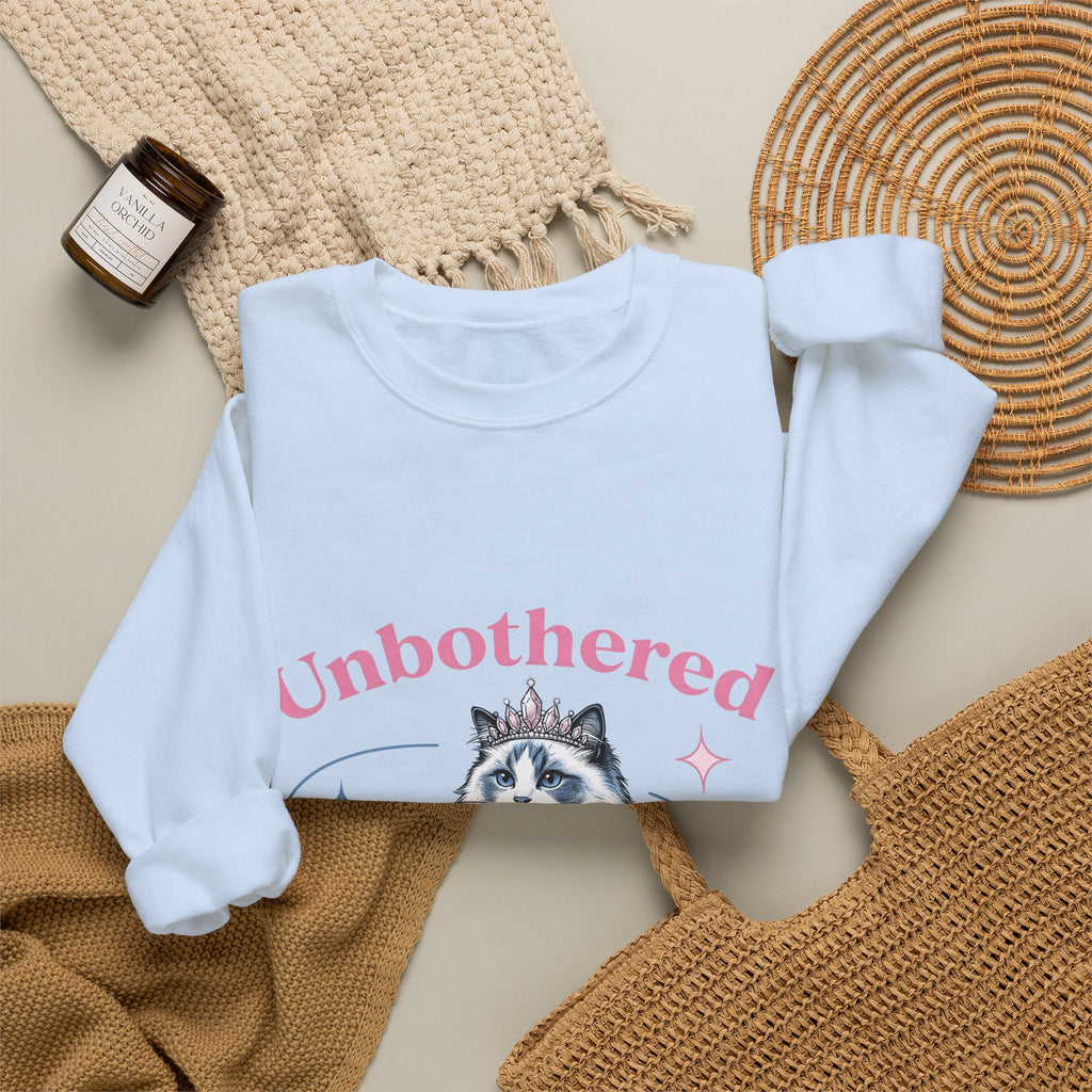 Crowned Cat Sweatshirt Cat Princess Gift Women Trending Sweatshirt Kitty Sweatshirt Cat Fan Feline Sweatshirt Royal Graphic Vintage Sparkle Sweatshirt