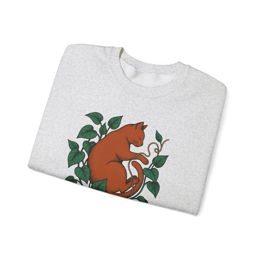 Cat Graphic Sweatshirt Cat Mom Animals Gift Women Hand Drawn Sweatshirt Kitten T