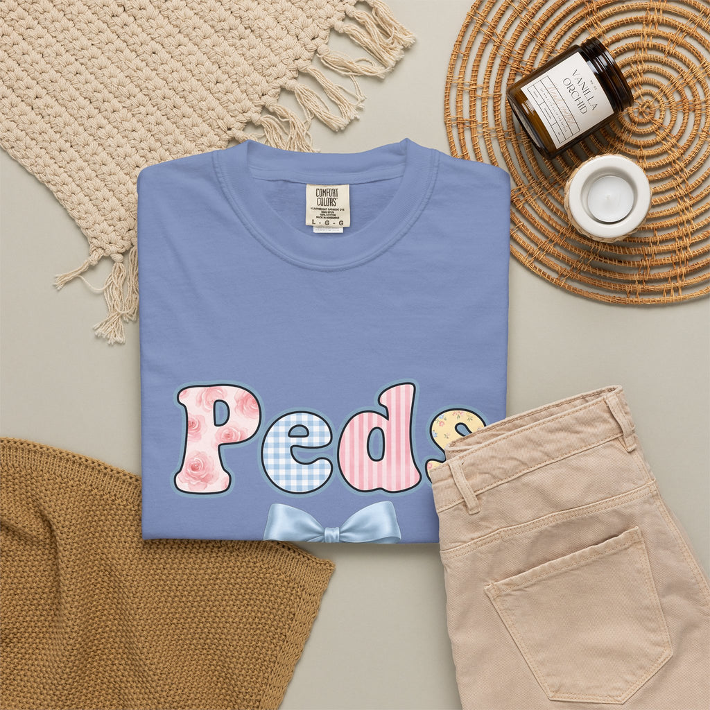 Botanical Letters T-Shirt Nurse Garden Gift Women Charming T-Shirt Alphabet T-Shirt Nursing Enthusiast Whimsical T-Shirt Gardening Graphic Hand