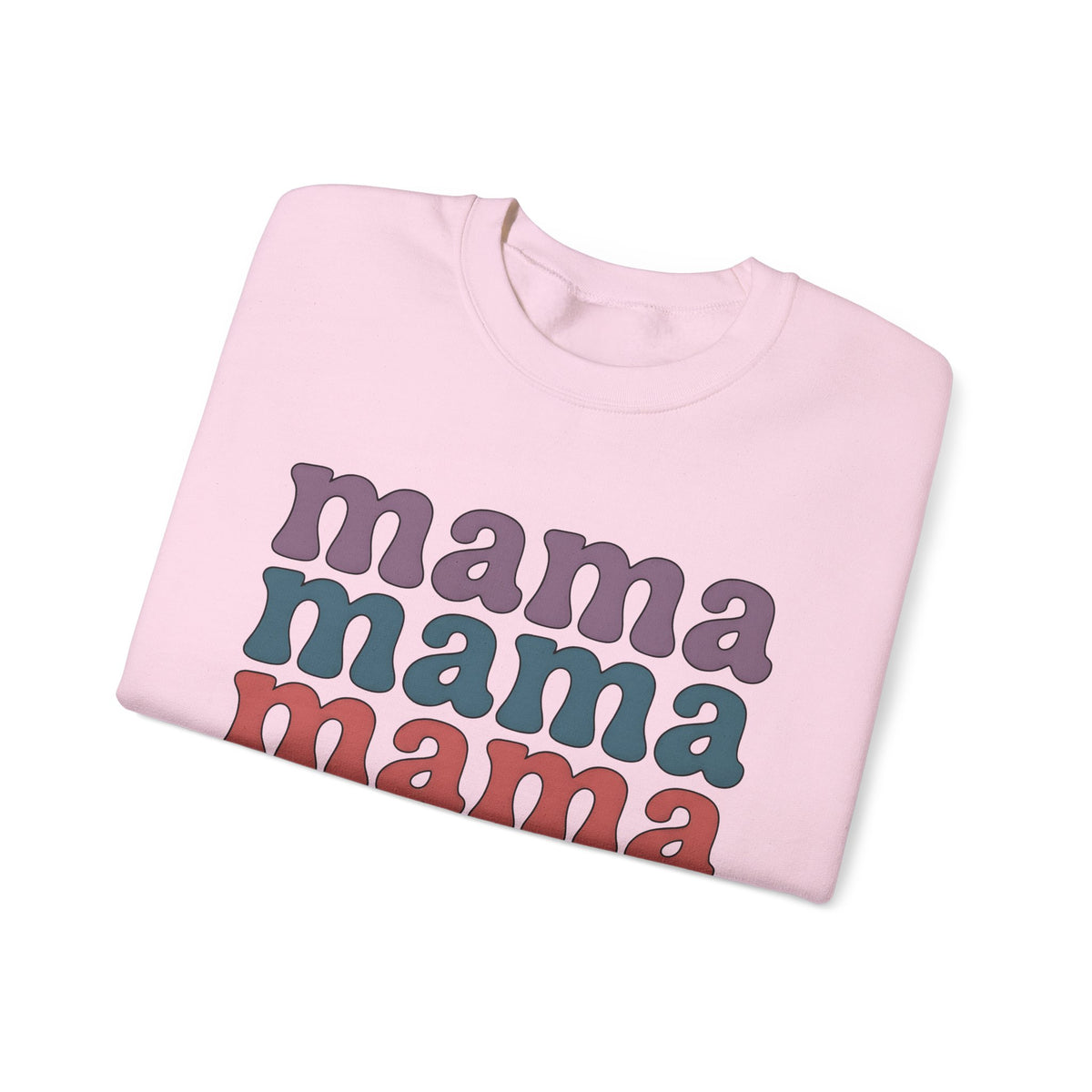 Retro Text Moms Family Gift Bold Typography Sweatshirt