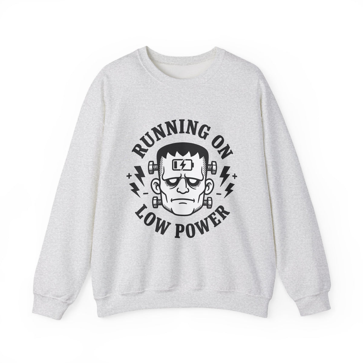 Frankenstein Figure Sweatshirt Halloween Gag Gift Women Caricature Sweatshirt Monster Sweatshirt Horror Fan Spooky Sweatshirt Prank Graphic Hand Drawn Energy