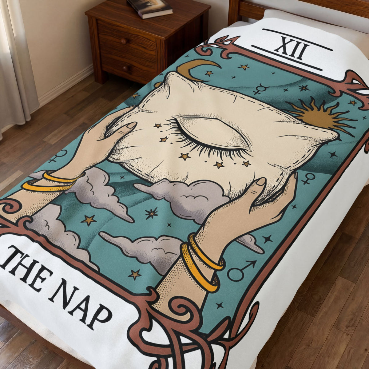 Oracle Blanket Blanket Funny Horoscopes Gift Women Gypsy Blanket Cushion Blanket Humor Fan Bohemian Blanket Zodiac Graphic Antique Star Blanket