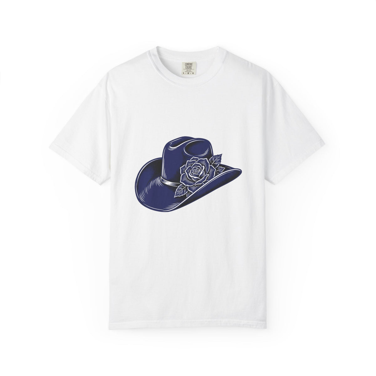 Cowboy Cap T-Shirt Cowgirl Ranch Gift Women Rustic T-Shirt Cowboy Hat T-Shirt Rodeo Fan Western T-Shirt Farm Graphic Line Art Bloom T-Shirt