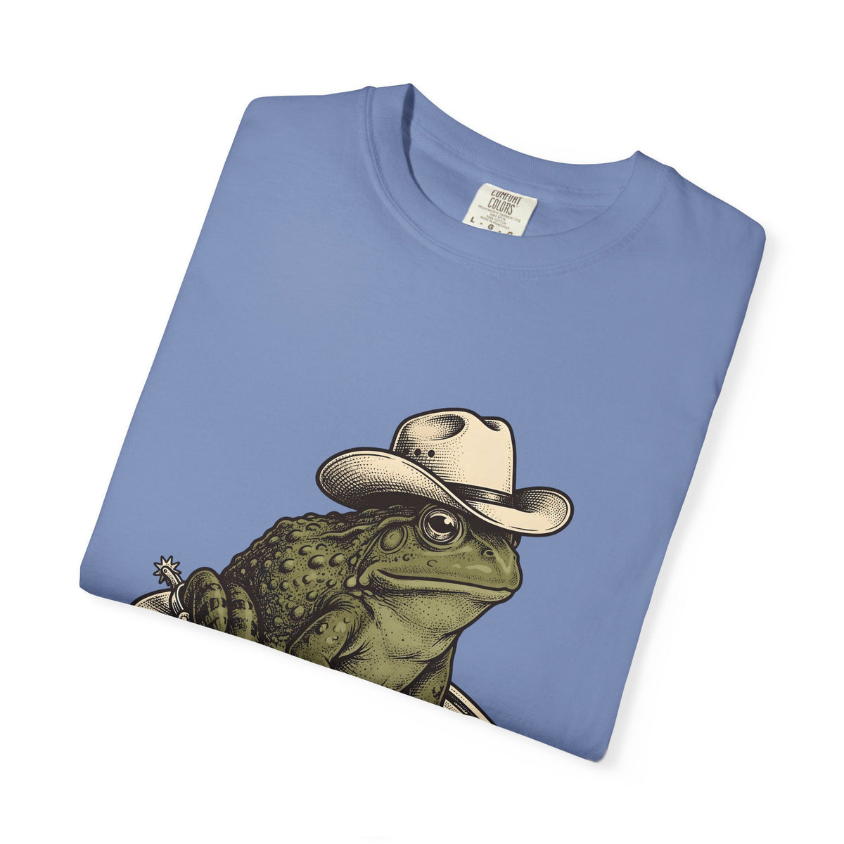Rodeo Frog T-Shirt Cowgirl Ranch Gift Women Classic T-Shirt Toad T-Shirt Cowgirl Fan Vintage T-Shirt Farm Graphic Line Art Metal Horseshoe T-Shirt